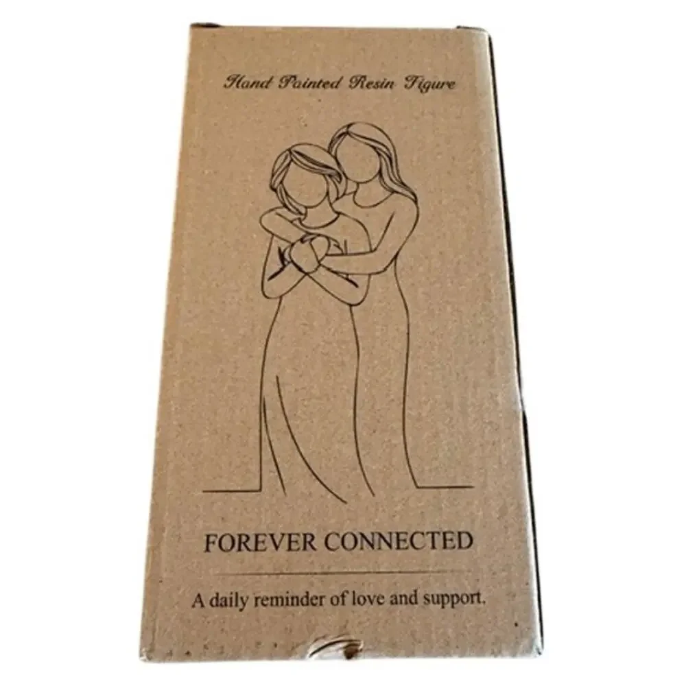 Forever Connected Mother Daughter Hand Painted Resin Figurine Gift New in Box